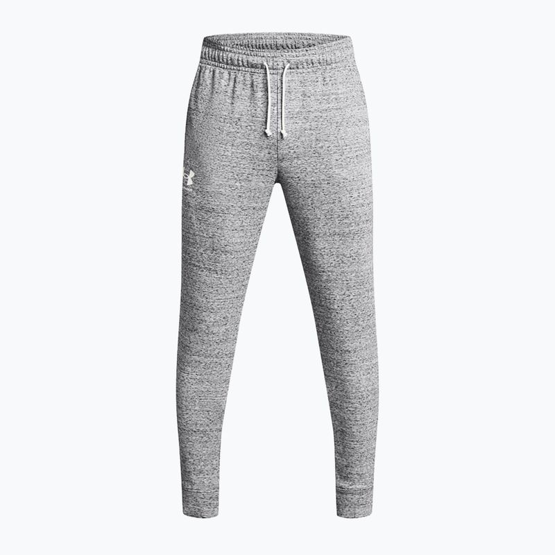 Pantaloni pentru bărbați Under Armour Rival Terry Jogger mod gray light heather/onyx white 5