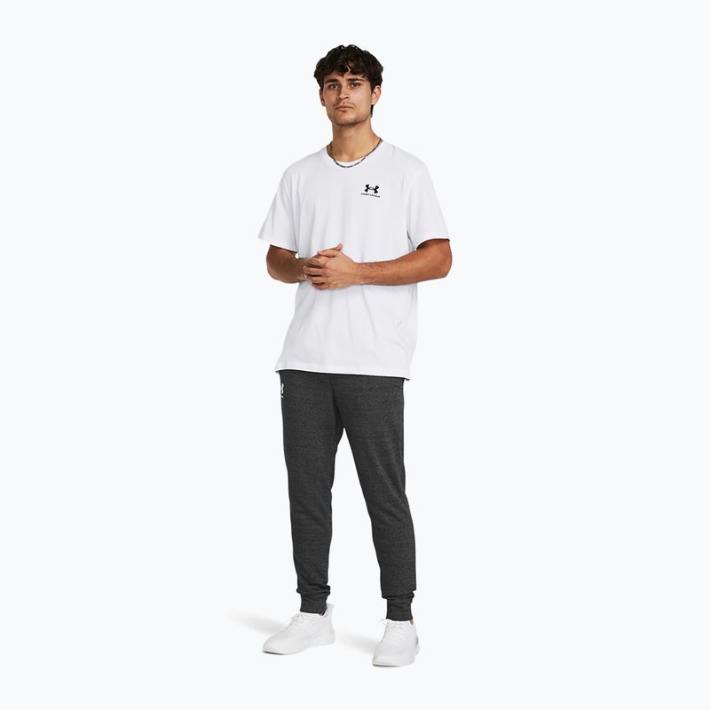 Pantaloni pentru bărbați Under Armour Rival Terry Jogger castlerock light heather/onyx white 2