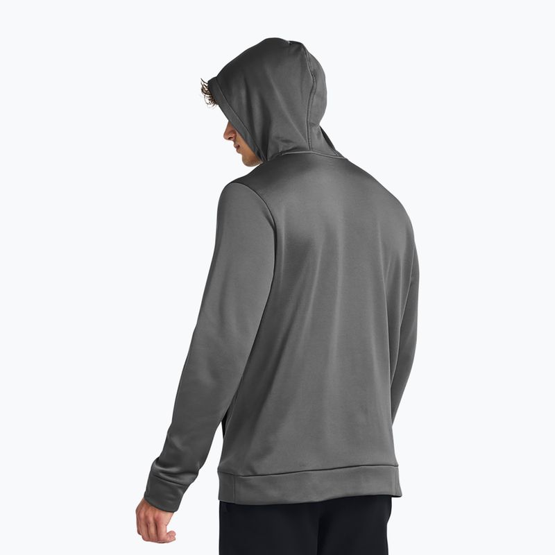 Bluză pentru bărbați Under Armour Armour Fleece Hoodie castlerock/black 2