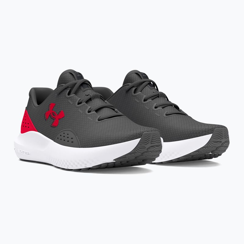Încălțăminte de alergare pentru bărbați Under Armour Charged Surge 4 castlerock/red/red 3