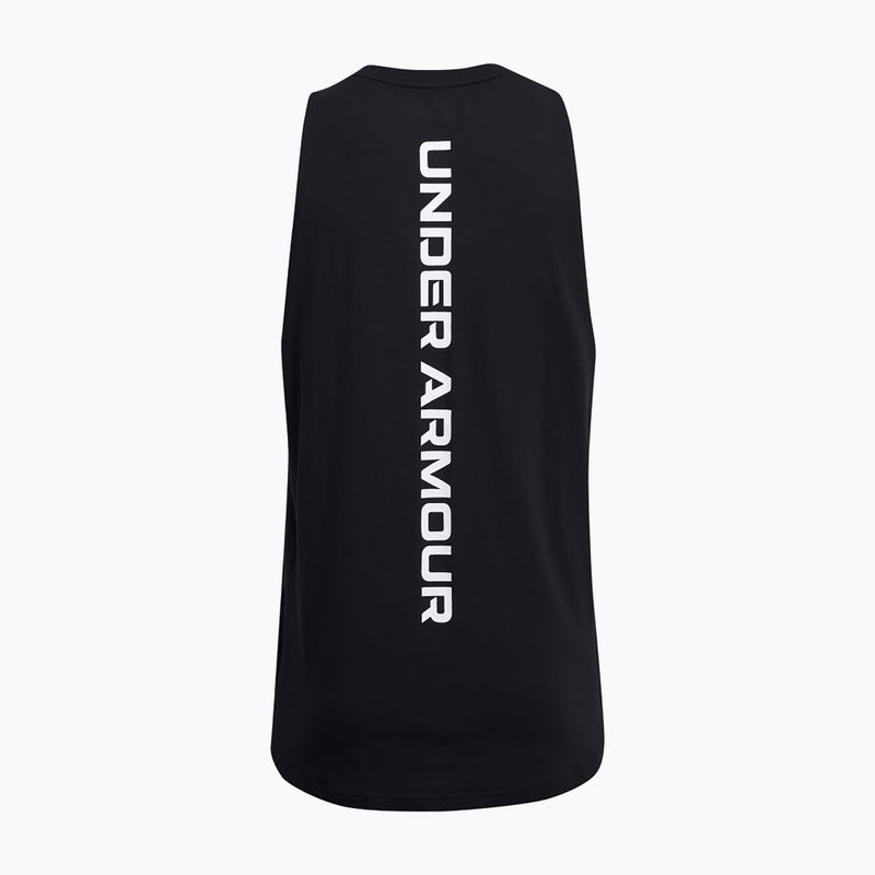 Tricou de baschet pentru bărbați Under Armour Baseline Cotton black/white 4