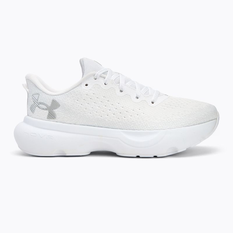 Pantofi de alergare pentru femei Under Armour Infinite alb/alb/argint metalic 2