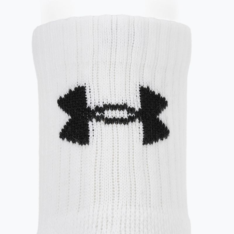 Șosete Under Armour Training Cotton Quarter 3 pary white/white/black 3