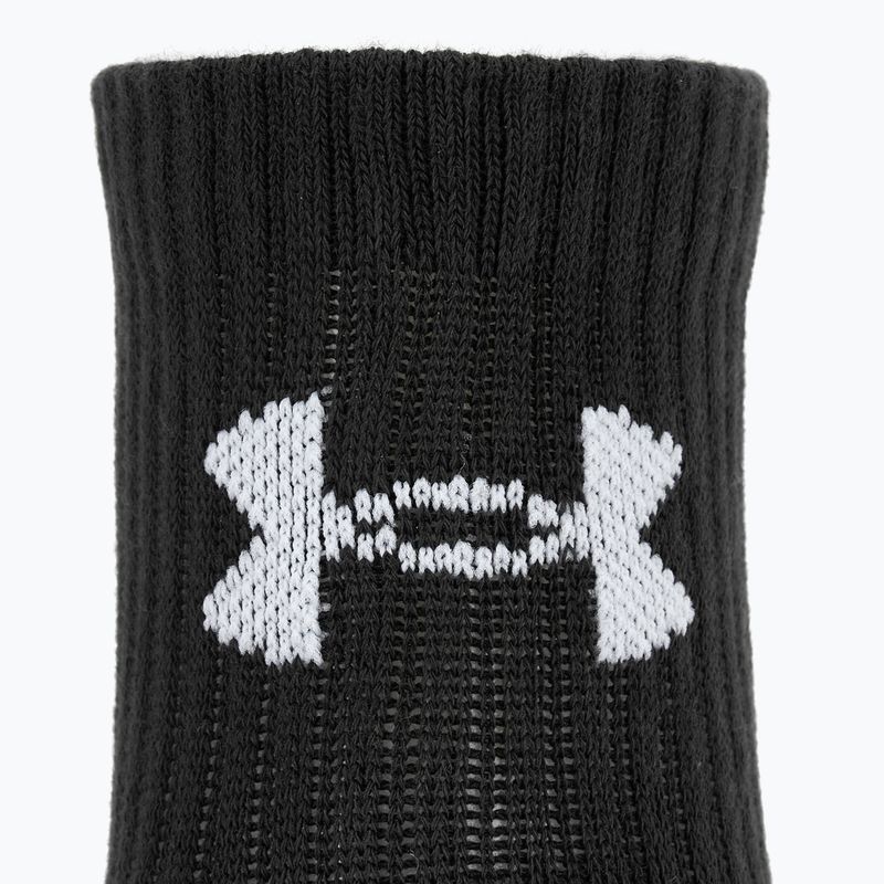 Șosete Under Armour Training Cotton Quarter 3 perechi black/black/white 3