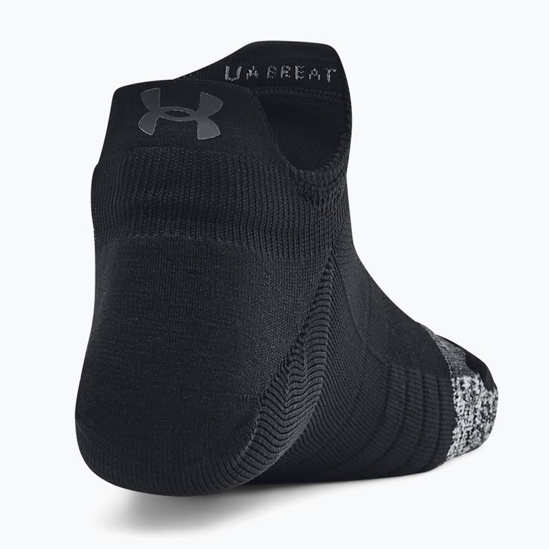 Șosete de antrenament pentru femei Under Armour Breathe NS Tab 3 Pack black/black/jet gray 3