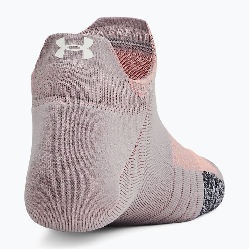 Șosete de antrenament pentru femei Under Armour Breathe NS Tab 3 Pack tetra gray/gray matter/white 3