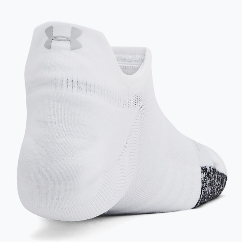 Șosete de antrenament pentru femei Under Armour Breathe NS Tab 3 Pack white/white/halo gray 3