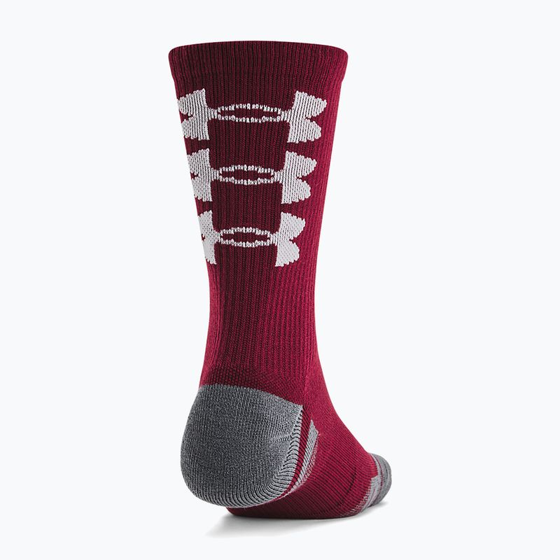 Șosete de antrenament  Under Armour Perf Tech Nov Crew 3P cardinal/black/white