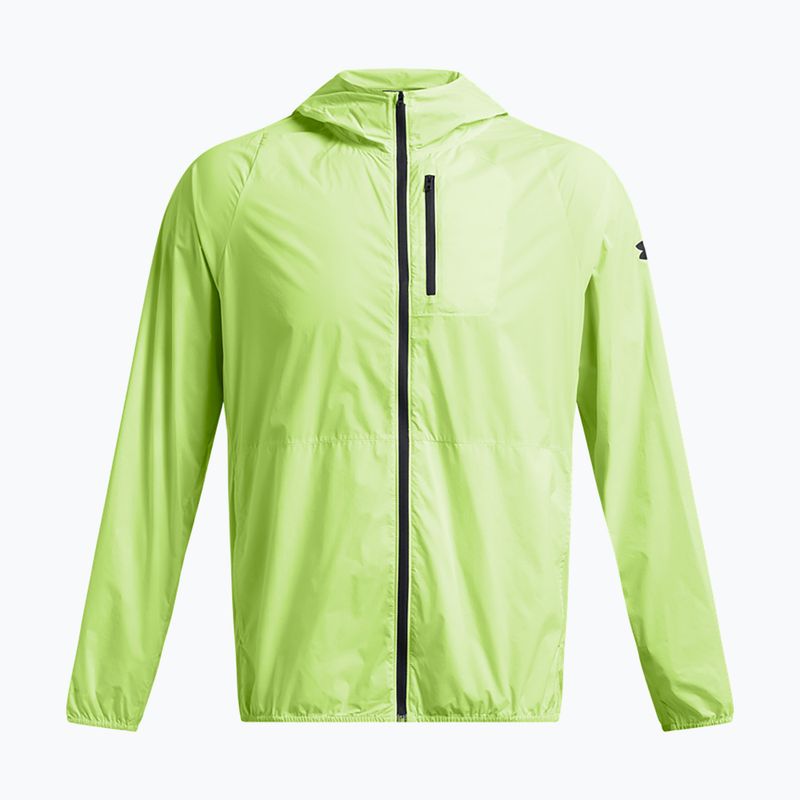 Jachetă de alergare Under Armour Launch Lightweight morph verde/tetra gri/negru pentru bărbați 3