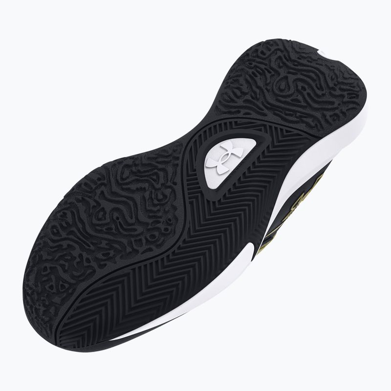 Încălțăminte de baschet Under Armour Lockdown 7 black/black/metallic gold 4