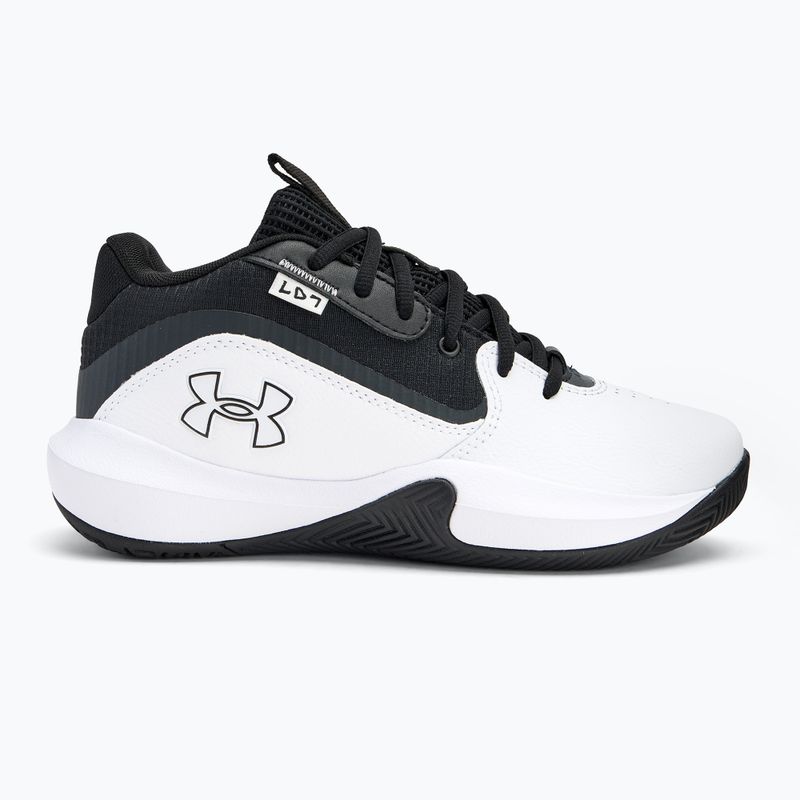 Încălțăminte de baschet pentru copii Under Armour GS Lockdown 7 white/black/black 2