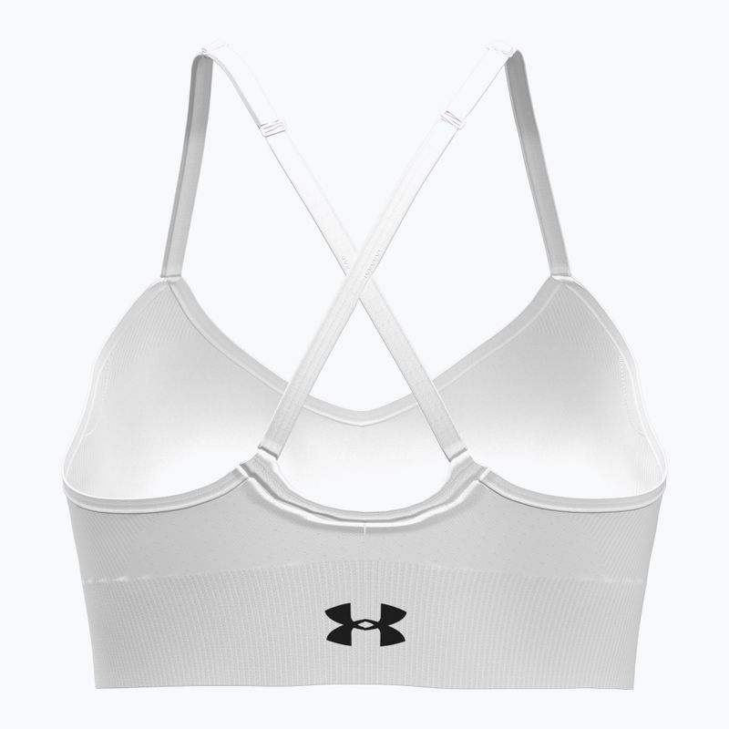 Sutien de antrenament Under Armour Vanish Seamless Low white/black 2