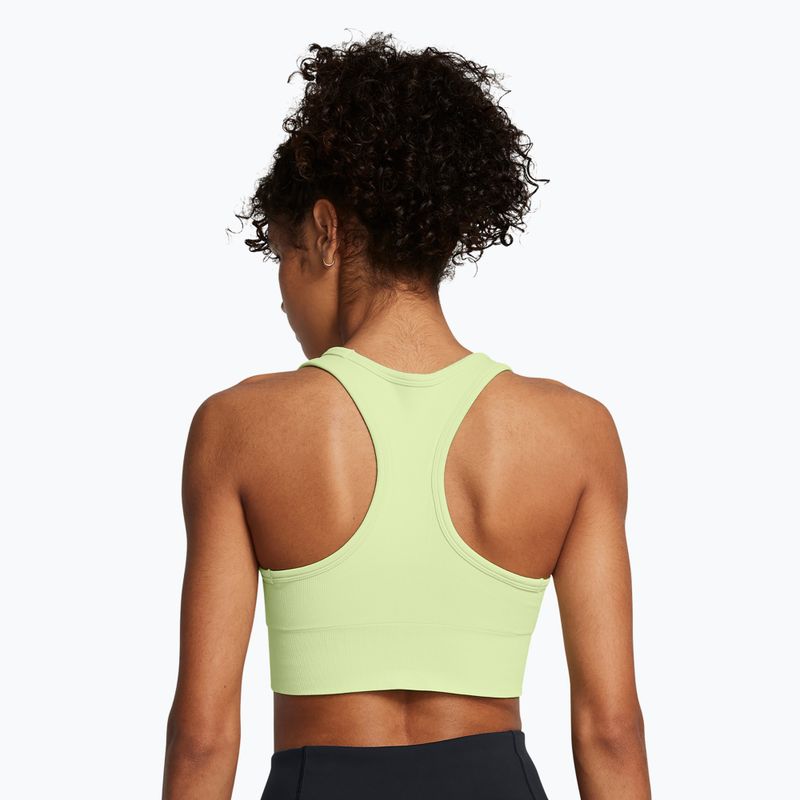 Under Armour Vanish Seamless Mid Sutien de antrenament retro verde/alb de marcă 2