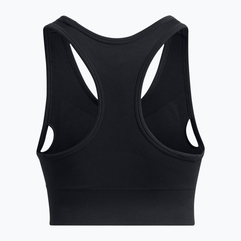 Under Armour Vanish Seamless Mid Sutien de antrenament de marcă negru/alb 4