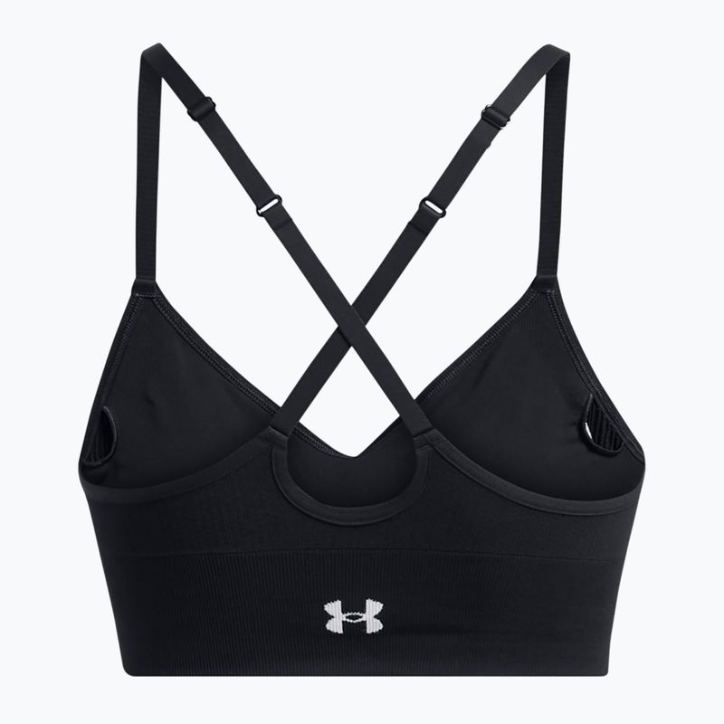 Sutien de antrenament  Under Armour Vanish Seamless Low black / white 5