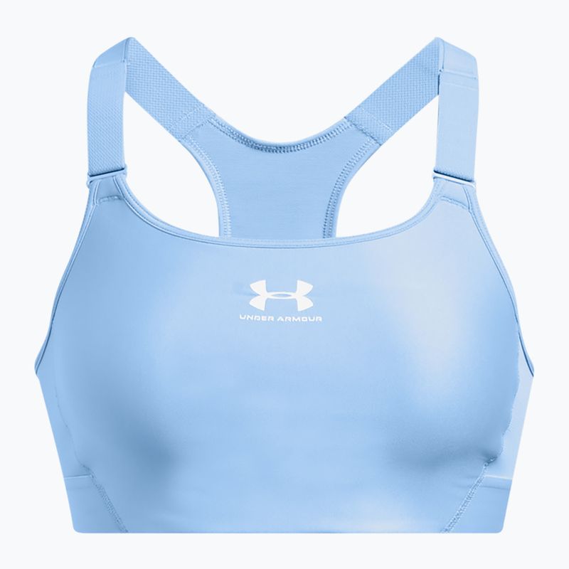 Sutien de antrenament Under Armour HeatGear Armour High horizon albastru/alb 4