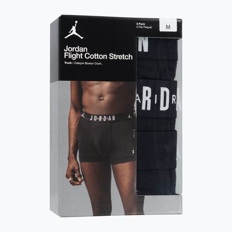 Boxeri pentru bărbați Nike Jrdan JHM Flight Cotton Trunk 3 perechi black 6