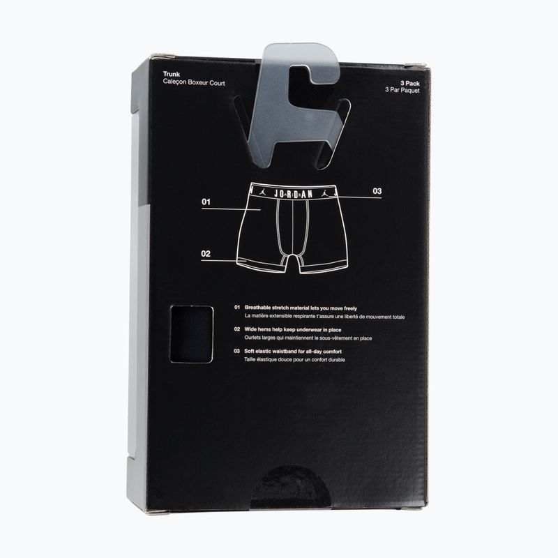 Boxeri pentru bărbați Nike Jrdan JHM Flight Cotton Trunk 3 perechi black 7