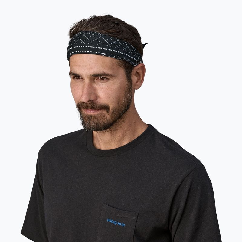 Eșarfă multifuncțională Patagonia Bandana mountain grid/black 4