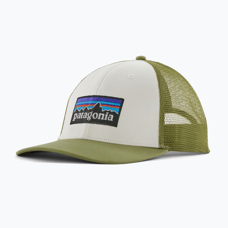 Șapcă Patagonia P-6 Logo LoPro Trucker white/buckhorn green