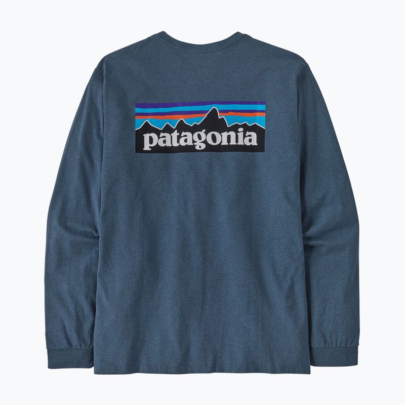 Longsleeve de trekking pentru bărbați Patagonia P-6 Logo Responsibili utility blue 2