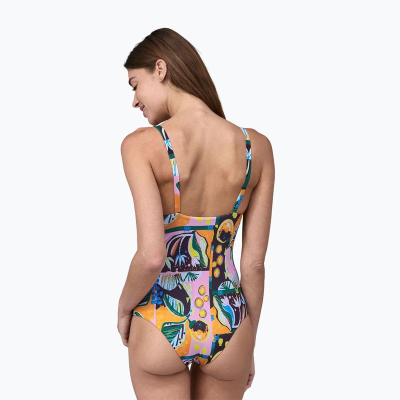 Costum de baie dintr-o bucată Patagonia Sunny Tide Swimsuit ilsand seeds / milkweed mauve 3