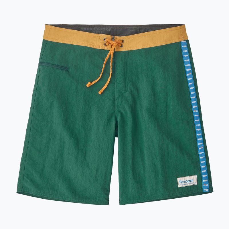 Pantaloni bărbătești Patagonia Wavefarer Boardshorts pentru bărbați, verde conifer 3