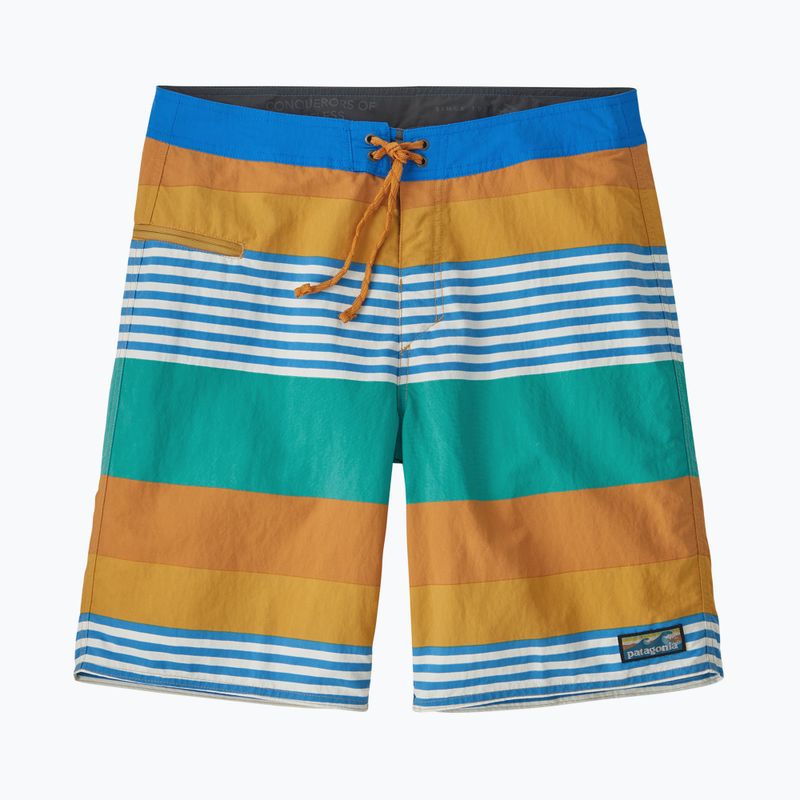 Bărbați Patagonia Wavefarer Boardshorts fitz stripe/pufferfish aurit