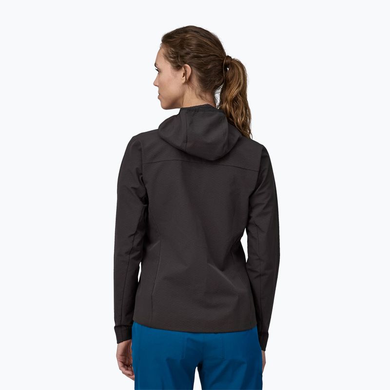 Jachetă softshell pentru femei Patagonia R1 CrossStrata Hoody black 2