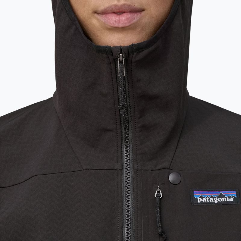 Jachetă softshell pentru femei Patagonia R1 CrossStrata Hoody black 4