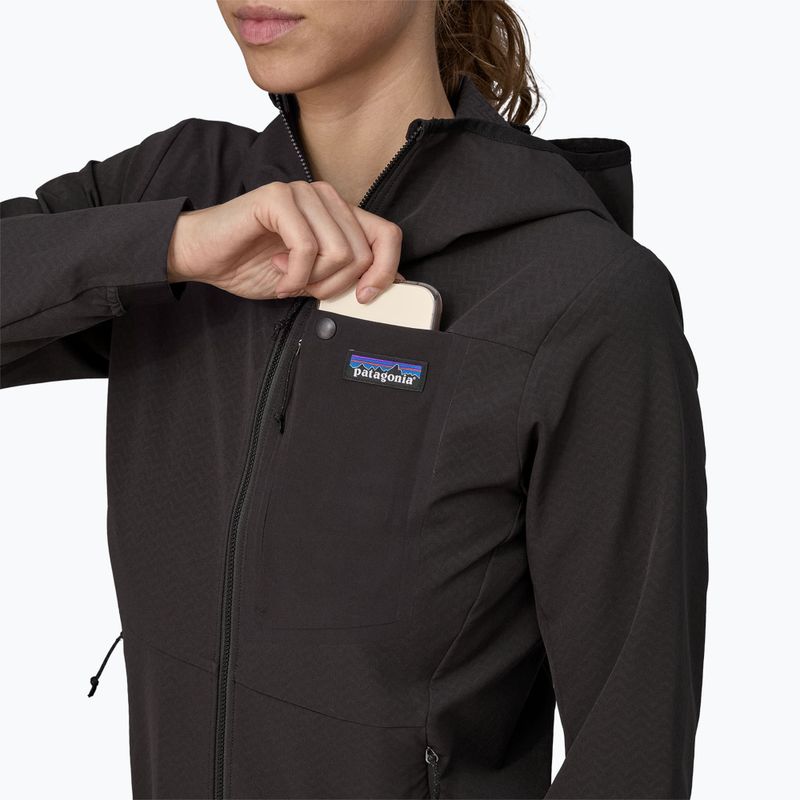 Jachetă softshell pentru femei Patagonia R1 CrossStrata Hoody black 6