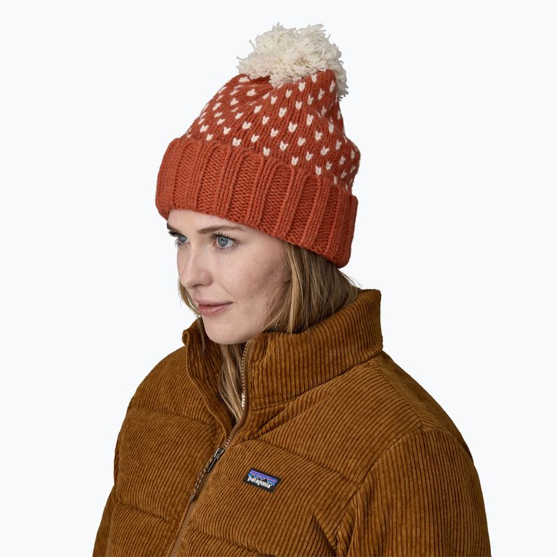 Căciulă de iarnă Patagonia Snowbelle offset dot/burnished red 2