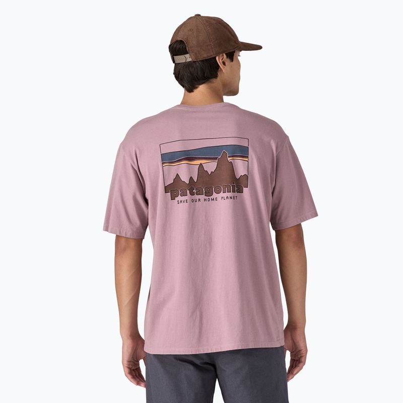 Tricou pentru bărbați  Patagonia '73 Skyline Organic stormy mauve