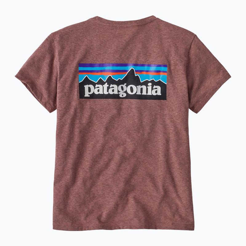 Femei Patagonia P-6 Logo Responsibili-Tee dulse mauve T-shirt 2