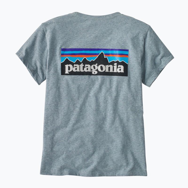 Tricou albastru termic Patagonia P-6 Logo Responsibili-Tee pentru femei 2