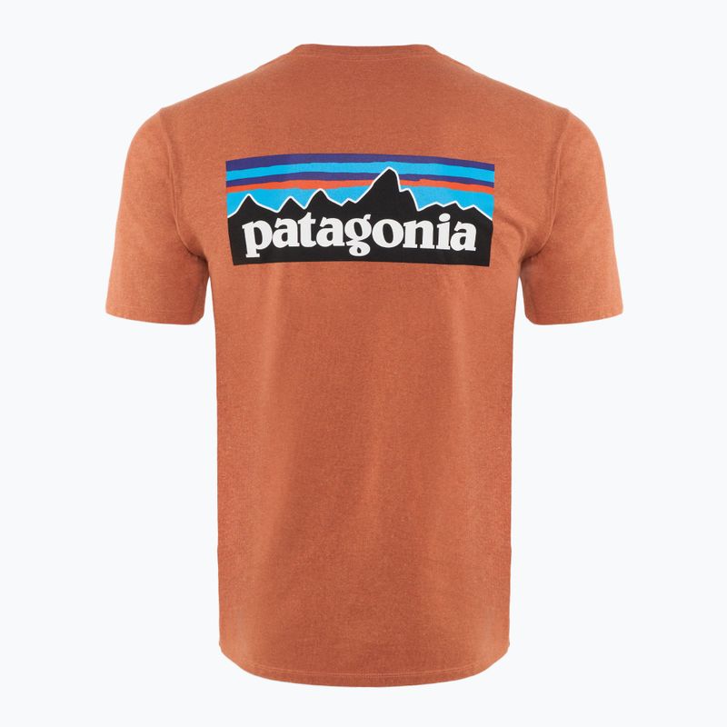 Tricou de trekking pentru bărbați Patagonia P-6 Logo Responsibili-Tee redtall rust 2