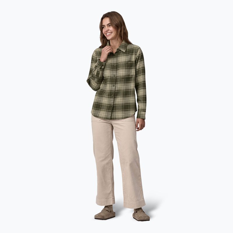 Tricou pentru femei Patagonia Fjord Flannel cascade pine needle green 2