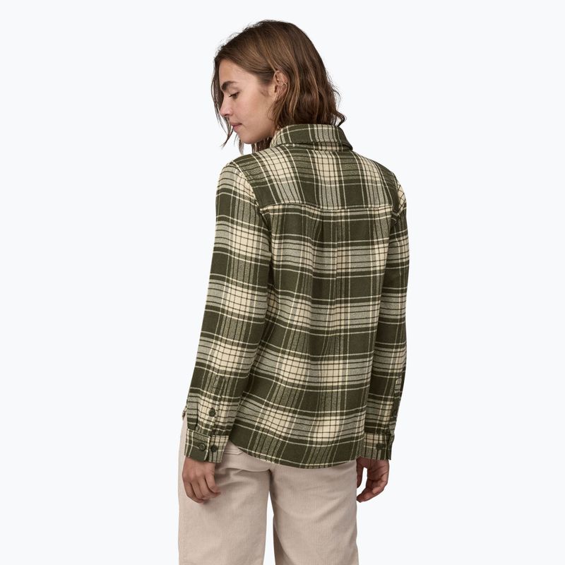 Tricou pentru femei Patagonia Fjord Flannel cascade pine needle green 3