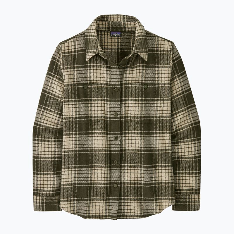Tricou pentru femei Patagonia Fjord Flannel cascade pine needle green 4