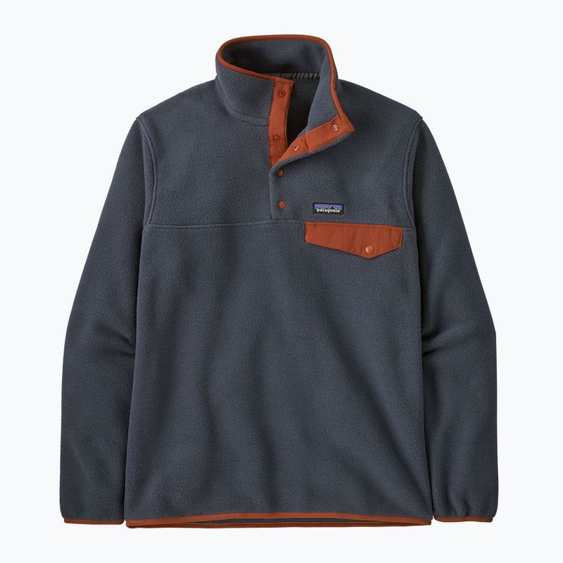 Bluză de trekking pentru bărbați Patagonia LW Synch Snap-T P/O smolder blue w/burnished red 3