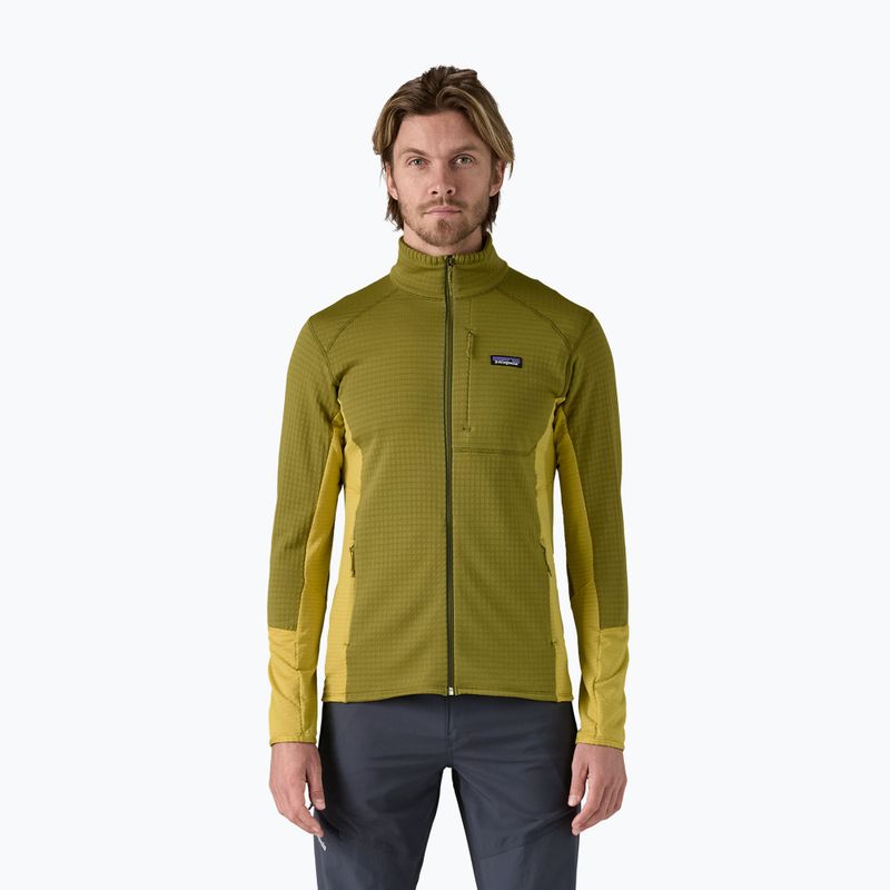 Bluză pentru bărbați Patagonia R1 Hybrid graze green