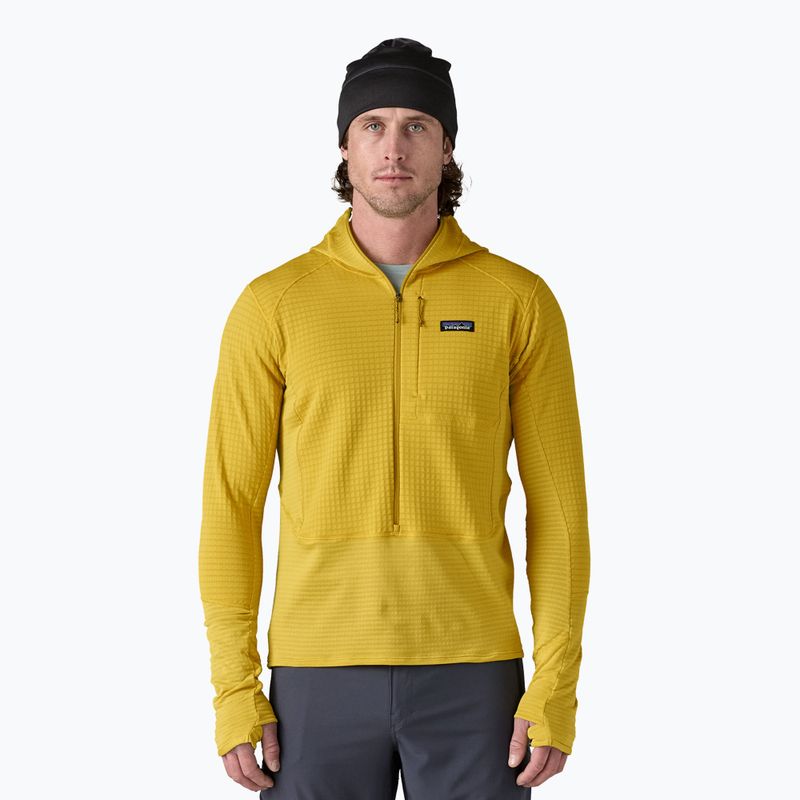 Geacă softshell pentru bărbați Patagonia R1 Hybrid Pullover Hoody bundle green