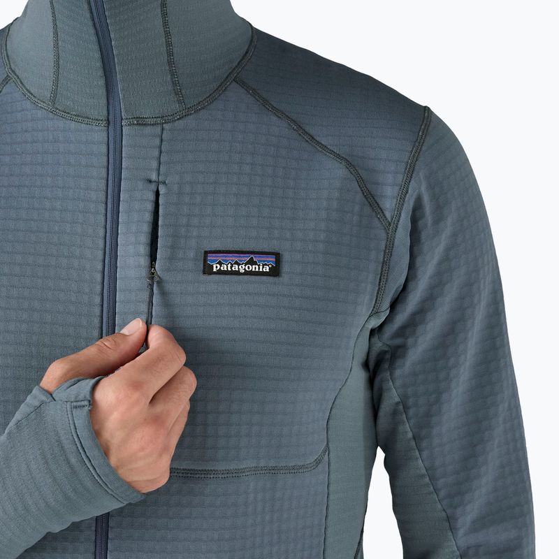 Geacă softshell pentru bărbați Patagonia R1 Hybrid Pullover Hoody utility blue 7