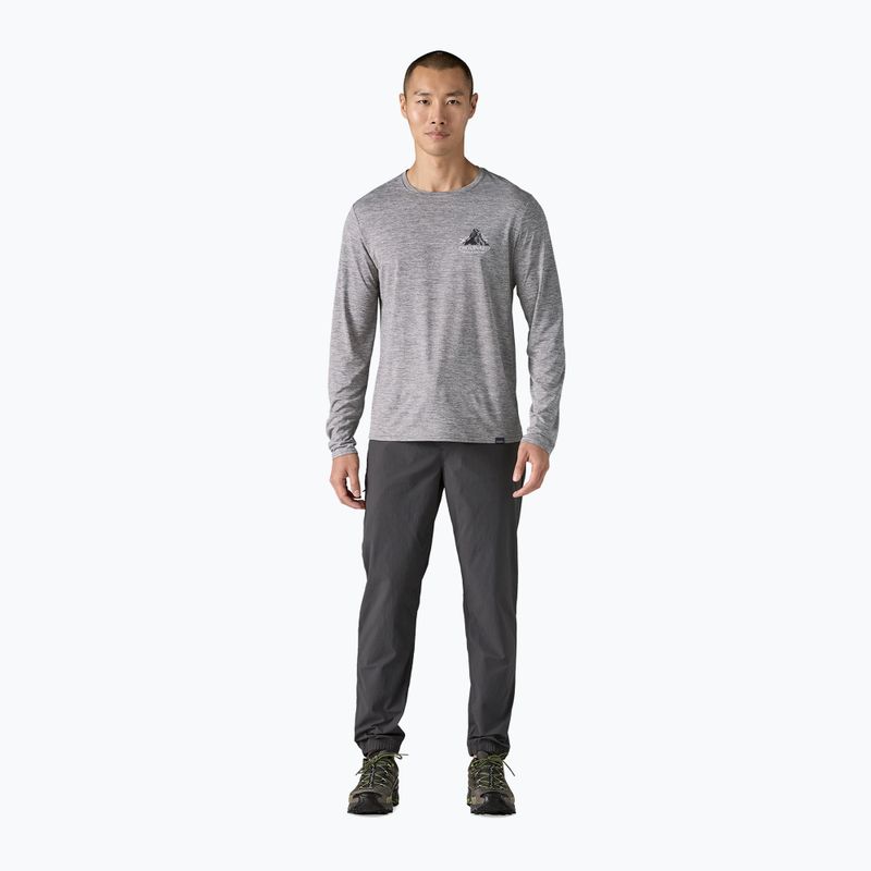 Longsleeve pentru bărbați Patagonia Cap Cool Daily Graphic Lands chouinard crest/feather grey 2