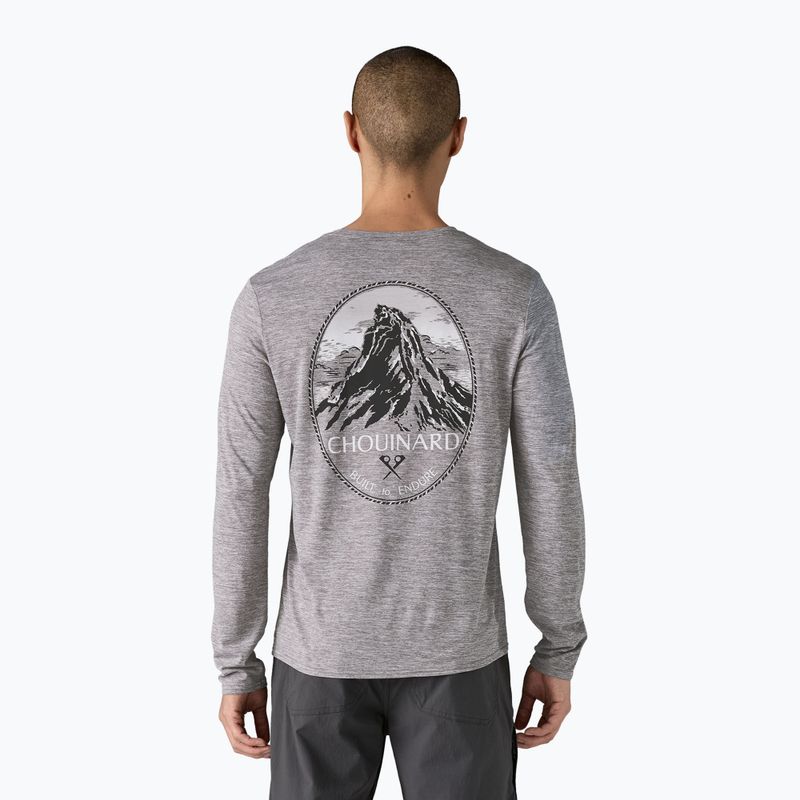 Longsleeve pentru bărbați Patagonia Cap Cool Daily Graphic Lands chouinard crest/feather grey 3