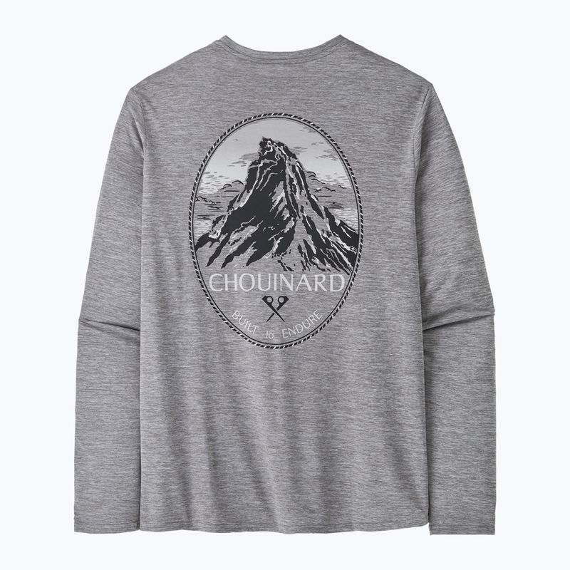 Longsleeve pentru bărbați Patagonia Cap Cool Daily Graphic Lands chouinard crest/feather grey 5