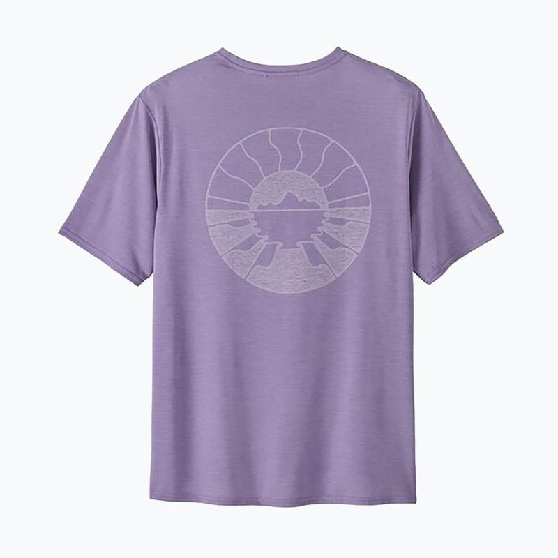 Tricou pentru bărbați  Patagonia Cap Cool Daily Graphic Shirt Waters forgotten island/concrete purple x-dye 2