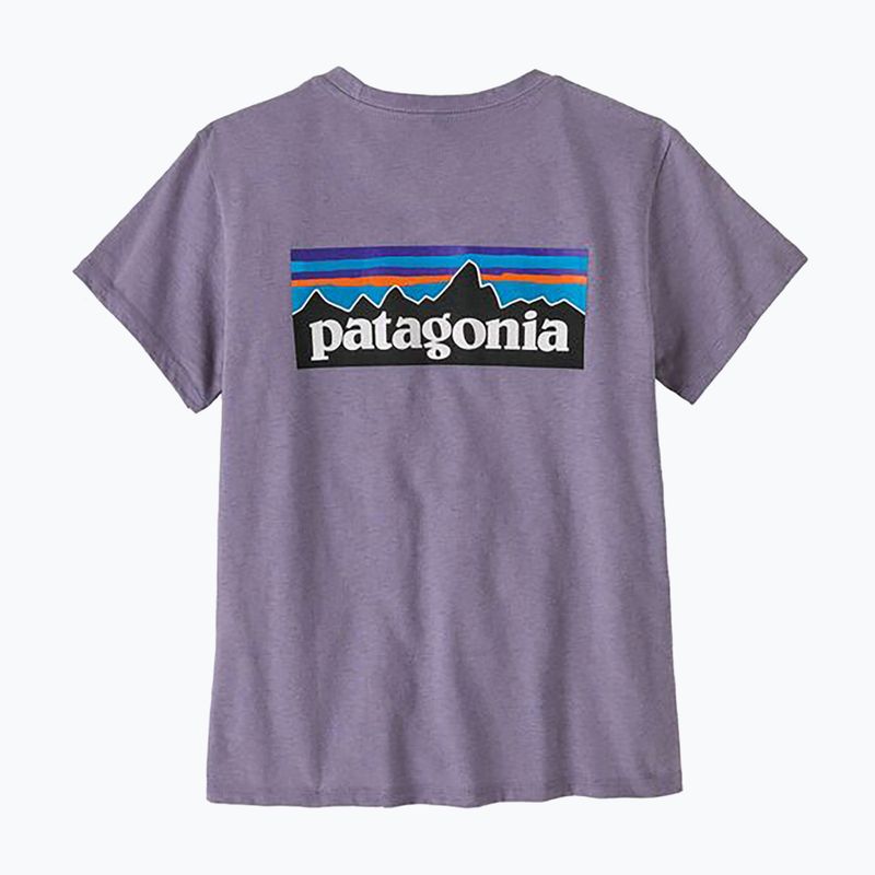 Tricou pentru femei Patagonia P-6 Logo Responsibili-Tee concrete purple 2