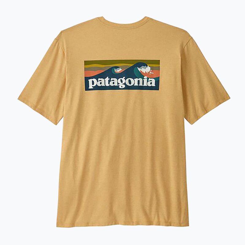 Tricou pentru bărbați  Patagonia Boardshort Logo Pocket Responsibili beeswax tan 2