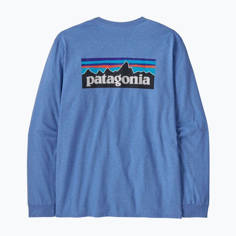 Longsleeve pentru bărbați Patagonia P-6 Logo Responsibili abundant blue 4